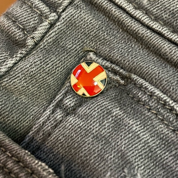 Hudson black Jeans Ankle Krista Super Skinny spandex size 28 size 6 distressed - Picture 8 of 16